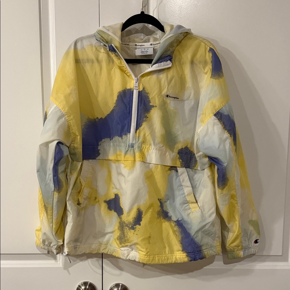 Lightly worn Champion Yellow and Blue Windbreaker size L